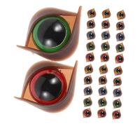 DECHOUS 50pcs Safety Eyes for Stuffed Animals with Double Eyelid Design Plastic Doll Eyes with Washers for Crochet Plush DIY Craft Accessories for Handmade Soft and Amigurumi