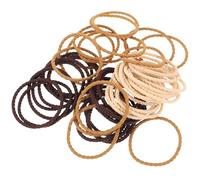 DECHOUS 50pcs Soft Elastic Hair Ties Multi Colour Ponytail Holder with High Elasticity and Sturdy Plastic Resin Material Prevents Hair Damage Comfortable for Daily Use