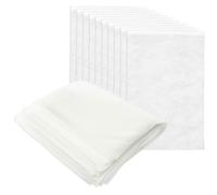 DECHOUS 50pcs Travel Shoe Drawstring Bags White Non-Woven Fabric Shoe Storage Organizer with Washable Material for Luggage Packing and Storage Keeps Clean and Dust-Free