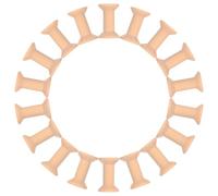 DECHOUS 50pcs Vintage Wooden Wire Spools 47x30mm Natural Wood Sewing Bobbins for DIY Crafts Twine Ribbon Cord Organizers Small Empty Thread Spools for Handmade Projects