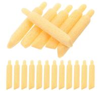 DECHOUS 50pcs Yellow Acrylic Paint Pens Refillable Nibs Ultra Fine Point, Marker Pen Replacement Tips for Drawing and Creativity, for Students and Artists