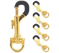 DECHOUS 5pcs Metal Saxophone Strap Snap Hooks for Electronic Wind Instruments Quick Adjustment and Damage Resistant Features, for Stage Performances and Teaching