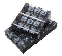 DECHOUS 5pcs Screw Fixed Terminal Block Wire Connector with Copper and Plastic Material Reliable Wire Organization Butt Type Junction Box for Electrical Wiring