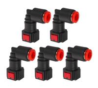 DECHOUS 5pcs Urea Pump Quick Connect Fitting for Def Pump Injection Line, Plastic Elbow Joint Hose Adapter Easy Installation and Sturdy Construction, for Control Systems and Truck Fluid
