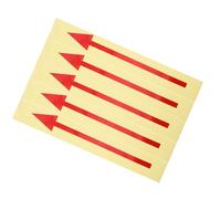DECHOUS 5pcs Waterproof Removable Reflective Red Arrow Stickers for Mailbox, PVC Material with Enhanced Visibility, Suitable for Outdoor Floor Marking and Road Instruction