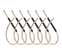 DECHOUS 6 Sets Outdoor Fire Starting Rope for Camping with Aluminum Alloy Handle, Quick and Effective Ignition Tool for Lighting Campfires and Signal Fires, for Families and Friends