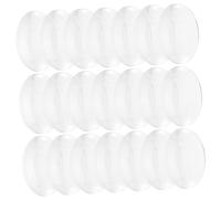 DECHOUS 60pcs Clear Acrylic Double Convex Lenses Transparent Optical Lens for Physics Experiments Classroom Science Teaching Supplies Polished Edges
