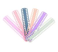 DECHOUS 6pcs Embroidery Organizer Thread Holder Reusable Plastic Wear Resistant Multi-Hole Design for Cross Stitch and Embroidery Craft Storage Random Color