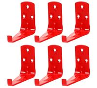 DECHOUS 6pcs Fire Extinguisher Wall Mount Bracket for 9-20 Lb Portable Extinguishers, Carbon Steel Holder Predrilled Holes and Optimized Access, Suitable for Garage and Workshop Use