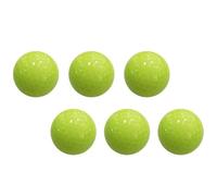 DECHOUS 6pcs Fluorescent Golf Balls Lightweight Glow Dark Synthetic Practice Balls for Indoor Swing Training Reusable Portable Bright Night Use