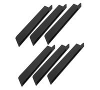 DECHOUS 6pcs Glossy Black Piano Keytops Universal Repair Parts Plastic Piano Keys with Easy Installation for Repair Accessories
