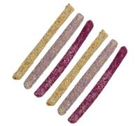 DECHOUS 6pcs Grass Meal Sticks for Rabbits and Small Animals, Promotes Growth and Fun Exercise, Natural Chew for Guinea Pigs, Hamsters, and Chinchillas