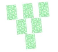 DECHOUS 6pcs Green Plastic Pet Cage Mats for Rabbits Hamsters Guinea Pigs and Small Animals, Non-Slip Protective Foot Pads for Small Pet Cages Random Color Random Color