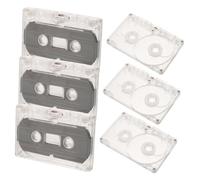 DECHOUS 6pcs Handcrafted Cassette Tape Decorations Tape Blank Audio Cassette for Storage and Decor