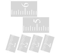 DECHOUS 6pcs Height Chart for Wall Reusable Plastic Growth Ruler Template in White with Rustic Farmhouse Style, for Measuring Your Height and Nursery Wall Decor