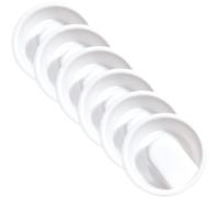 DECHOUS 6pcs Household Pitcher Covers White Polypropylene Water Jug Lids Multi-Function Carafe Lid Set to Isolate Tea Dregs Suitable for Kitchen and Dining Use