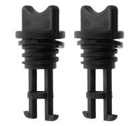 DECHOUS 6Pcs Marine Drain Stoppers Black Seal Ring - Nylon Universal Kayak Scupper Hole Plugs for Boat Canoe Raft Drainage Valve