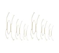 DECHOUS 6Pcs Metal Wire Plate Holders for Wall Display Universal Spring Plate Hooks for Hanging Decorative in Living Room or Kitchen