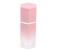 DECHOUS 6Pcs Mini Refillable Hexagonal Pink Lip Gloss Tubes with Brush Empty Lip Oil and Blush Containers for DIY Cosmetic Use Portable Makeup Tubes and Concealer