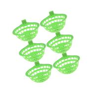 DECHOUS 6pcs Plastic Pigeon Nesting Bowls for Bird Hatching and Breeding Hollow Design for Secure Meat Pigeon Finch Canary Parrot Nesting Suitable for Hanging Bird Cages