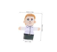 DECHOUS 6pcs Plush Finger Puppet Set Soft Plush Family People Puppets for Interactive Educational Storytelling for Imaginative Play and Party Favors