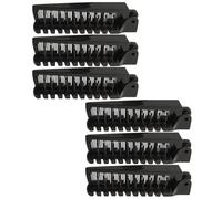 DECHOUS 6pcs Portable Double-headed Folding Hair Combs with Foldable Design and Anti-static Plastic Material, Lightweight Travel Brush Set for On-the-go Touchups and School Use