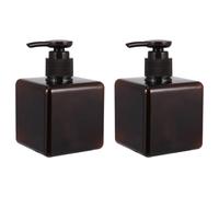 DECHOUS 6pcs Pump Bottles Refillable Shower Gel Storage Bottle 250ml Brown Petg for Home Bathroom Easy to Use Assorted style