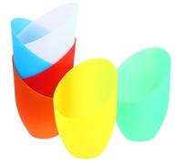 DECHOUS 6pcs Small Plastic Lamp Shades 42mm Opening Calla Shape Barrel Lampshades Replacement for Pendant and Wall Lamps Retro Style Not Easy to Melt or Break