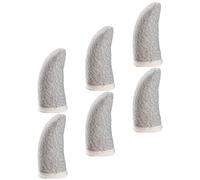 DECHOUS 6pcs Sweat-resistant Finger Sleeves for Mobile Gaming, Silver Fiber Material to Reduce Operational Errors and Game Skills, White Anti-sweat Covers for Precise Touchscreen Control