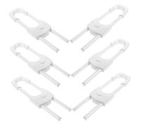 DECHOUS 6pcs U Shape Door Latch Locks Boy Girl Safety Locks Plastic for Home Use