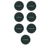 DECHOUS 7pcs Dual-Use Makeup Sponges for Wet and Dry Application, Round Non-Latex Cosmetic Powder Puff Set in Green, Soft Foundation Blending Tool for Face and Body