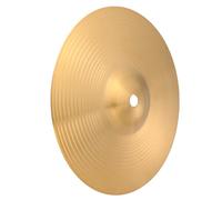 DECHOUS 8 Inch Brass Hi-Hat Cymbal for Drumset Adults Crash Ride Cymbals Percussion Instrument Golden Brass Suitable for Beginners and Players