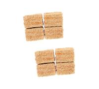 DECHOUS 8 pcs Miniature Artificial Hayrick Decor for Dollhouse Natural Straw Mini Hay Bales Photo Props Practical Mini Bale Craft Ornaments for Garden and Harvest Scene