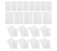 DECHOUS 80 Sheets Reusable Sticker Saver Album with A6 A5 Blank Release Paper Binder Refills, Double-sided Loose Leaf Refill Pages for Sticker Collecting and Scrapbooking Ring Organizers
