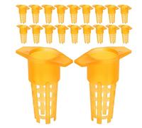 DECHOUS 80pcs Beekeeping Queen Rearing Cups Plastic Protective Bee Breeding Cages with Quick Queen Introduction and Inspection Support for Beekeeping and Swarming