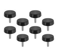 DECHOUS 8Pcs Adjustable Treadmill Foot Pads M10 Screws with Shock Absorption Rubber Base, Anti-Vibration Replacement Parts for Fitness Equipment on Uneven Floors at Home and Gym