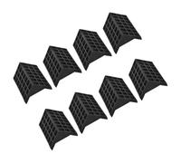 DECHOUS 8pcs Black Table Tennis Table Corner Guards Plastic Edge Protectors Safety Ping Pong Corner Covers for Indoor Sports and Game Room Accessories
