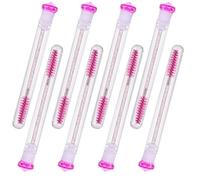 DECHOUS 8pcs Diamond Eyelash Mascara Wand Tubes Set with Comfortable Grip Handle for Lash Comb Eyebrow Brush Easy Storage and Travel Refillable DIY Makeup Brushes for Women