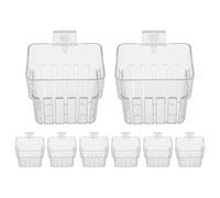 DECHOUS 8Pcs Hydroponic Fish Tank Plant Holders Wall Mounted Aquarium Planting Baskets for Aquatic Plants Emersed Cups for Home Aquarium Decoration