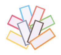 DECHOUS 8pcs Magnetic Name Tags Reusable Blank Name Labels with Erasable Pet Material for Cabinets and Whiteboards for Back to School Decorations Easy to Identify