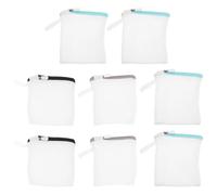 DECHOUS 8Pcs Mini Laundry Mesh Bags 4.7X4.7 Inch Polyester Wash Bags for Delicates Socks Underwear Travel Organizer for Washing Machine Protection