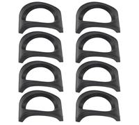 DECHOUS 8Pcs Musical Instrument Stand Resin Ocarina Holder Stable Base for Desktop and Travel Use in Black