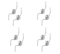 DECHOUS 8pcs Refrigerator Door Springs Replacement for Refrigerator Hinges Steel Material with Silver Finish Reducing Frequent Door Mechanism Replacement and Optimized Operation Suitable