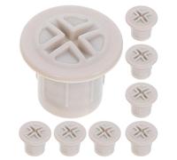 DECHOUS 8Pcs Slide Fixing Screw Caps Plastic Replacement Parts Light Grey 1.8Cm Inner Diameter Playground Slide Safety Covers Bolt Nut Protectors for ’S Indoor Play Equipment