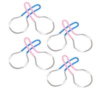 DECHOUS 8pcs Spring-Loaded Facial Hair Remover Includes Blue and Pink Tools for Women's Facial Hair Removal for Beauty Care at Home Parties