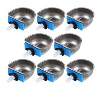 DECHOUS 8pcs Stainless Steel Rabbit Water Feeder with Detachable Design for Small Pets, Automatic Nipple Drinking Bowl Suitable for Rabbit Cages and Spaces