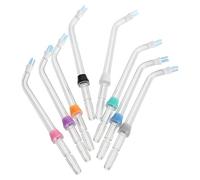 DECHOUS 8pcs Water Flosser Replacement Heads Jet Tips, Acrylic Oral Irrigator Nozzle Heads, Stable Focused Jet Streaming, Precision Cleaning Design, for Water Flosser