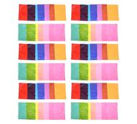 DECHOUS 90Pcs Multi-Color Translucent Cellophane Sheets 10X10Cm for DIY Crafts, Candy Wrapping, and Artwork - 7 Colors with 30 Sheets Per Set, Versatile Craft Cellophane Squares for