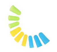 DECHOUS 9pcs Silicone Finger Protectors Sleeve Antislip Particles, Heat Insulated and Reusable Finger Covers for Fingertip and Thumb Protection in Craft and Sewing Work