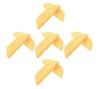 DECHOUS Absorbent Glass Grinder Sponge 10Pcs Yellow Noise Reduction Pads for Inland Grinder Bit Protection in Stained Glass Crafting